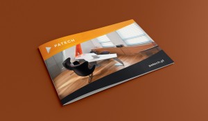 Horizontal A5 Brochure mockup