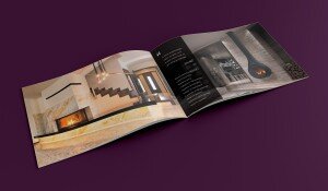 Horizontal A5 Brochure mockup